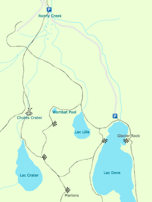 Plan de la Valle Cradle - Tasmanie