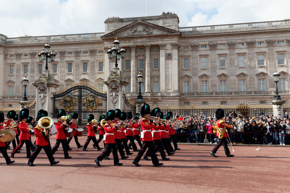 La garde royale devant Buckingham palace